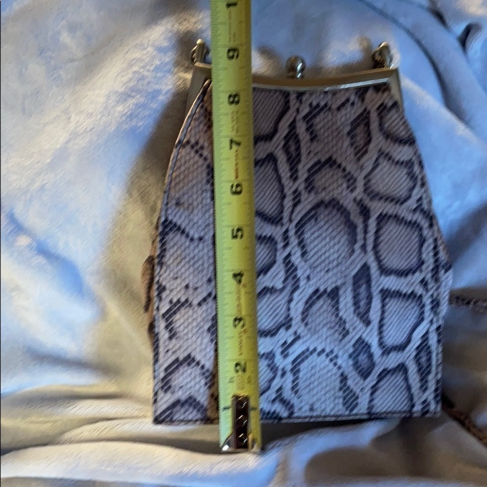 Enzo Angiolini Brown Snakeskin Print MicrofiberBag - Picture 12 of 15